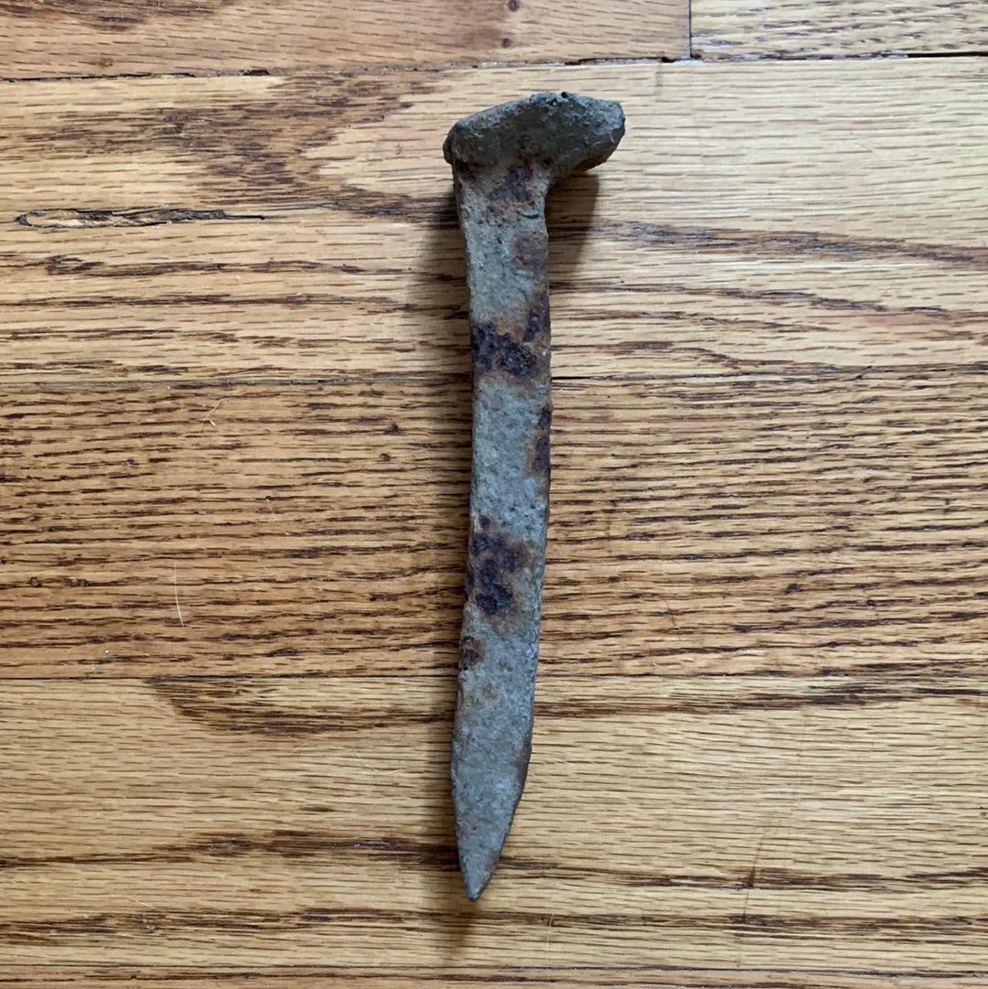 Antique railroad spike