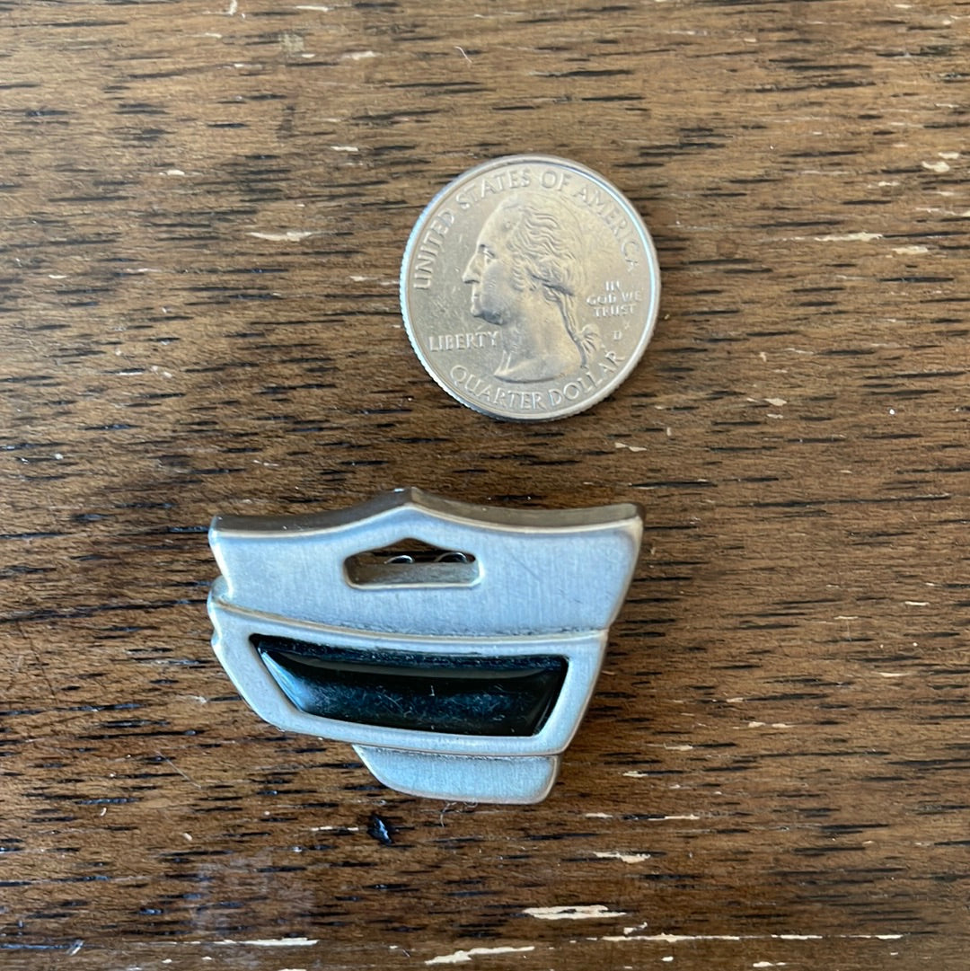 Silver and Black Bolo