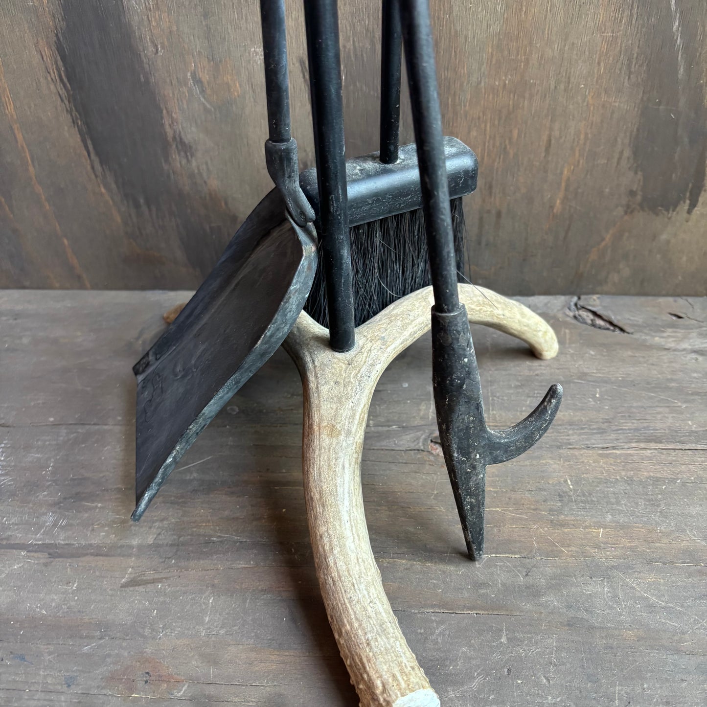 Antler Fireplace Set