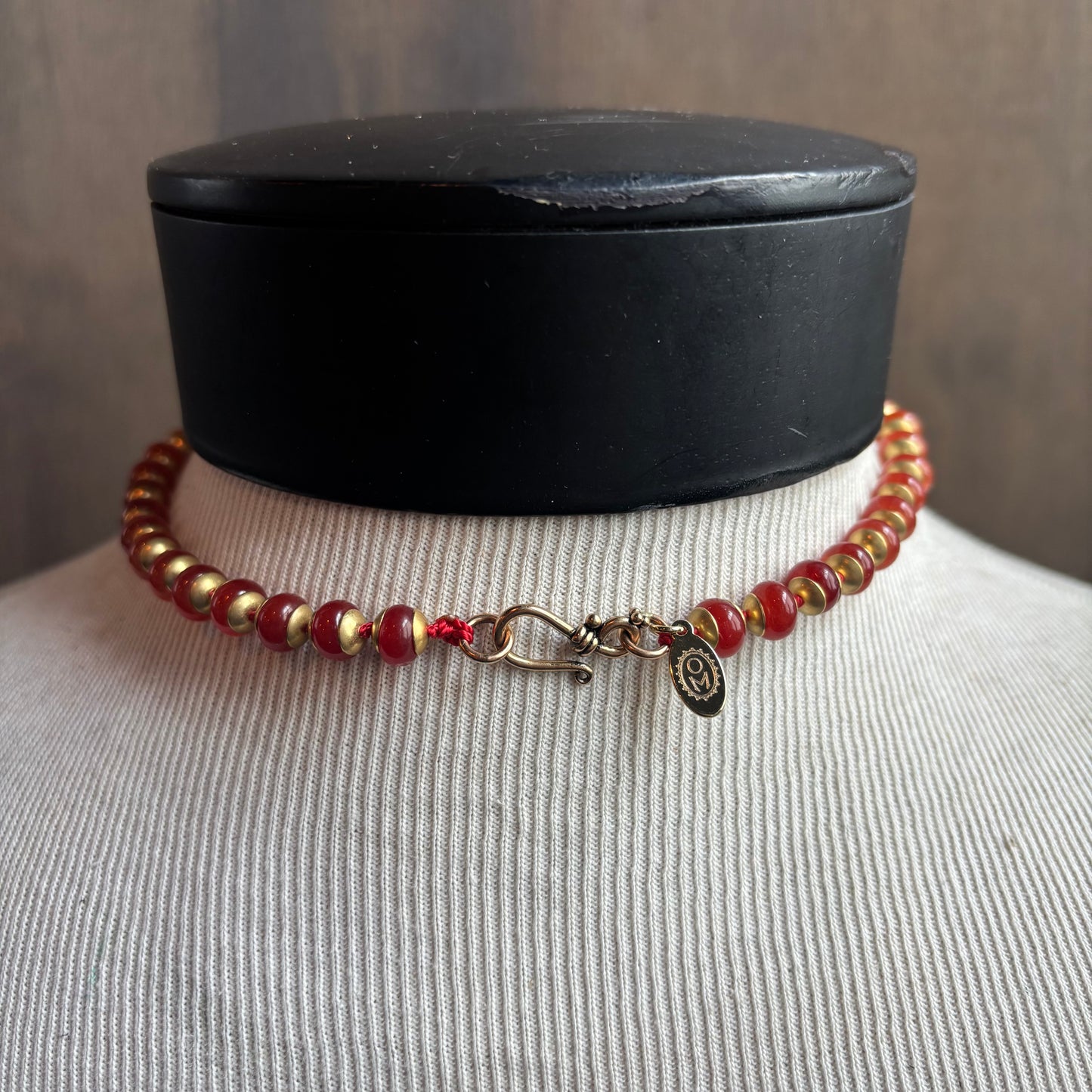 Ostrich Moon Druzy Stone Charm Necklace