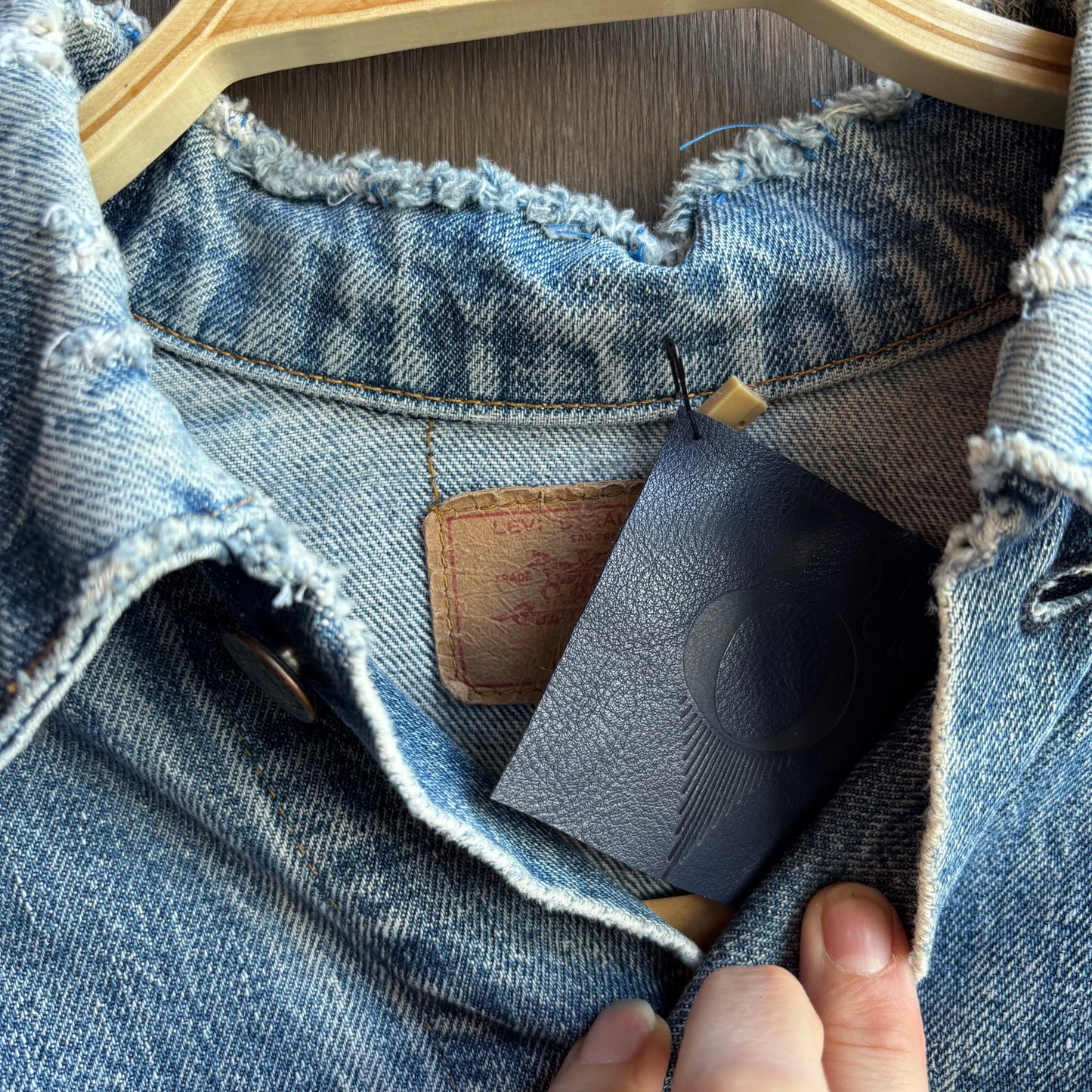 Out of The Blue Fringed Vintage Levi’s Jacket