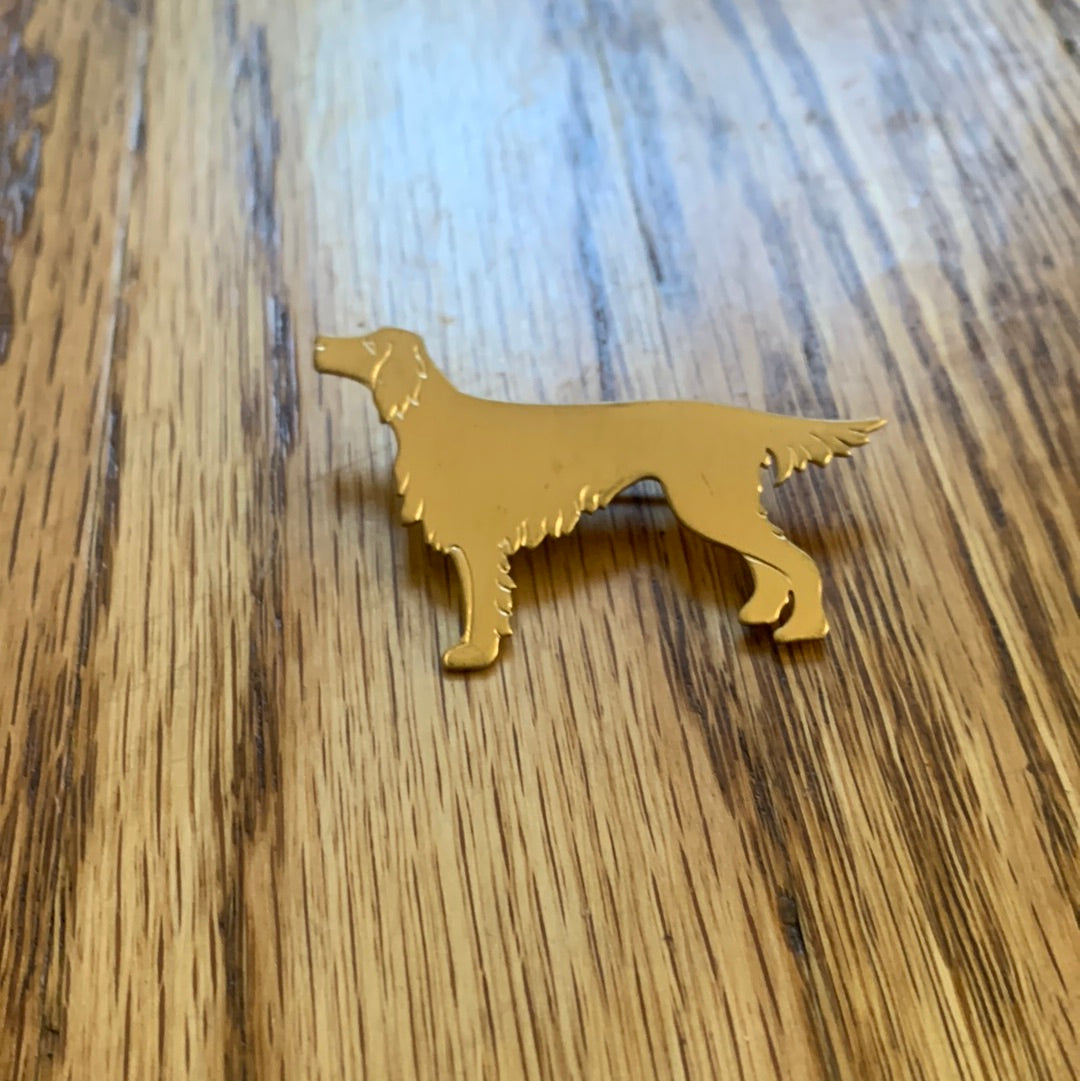 Metal Irish Setter dog pin