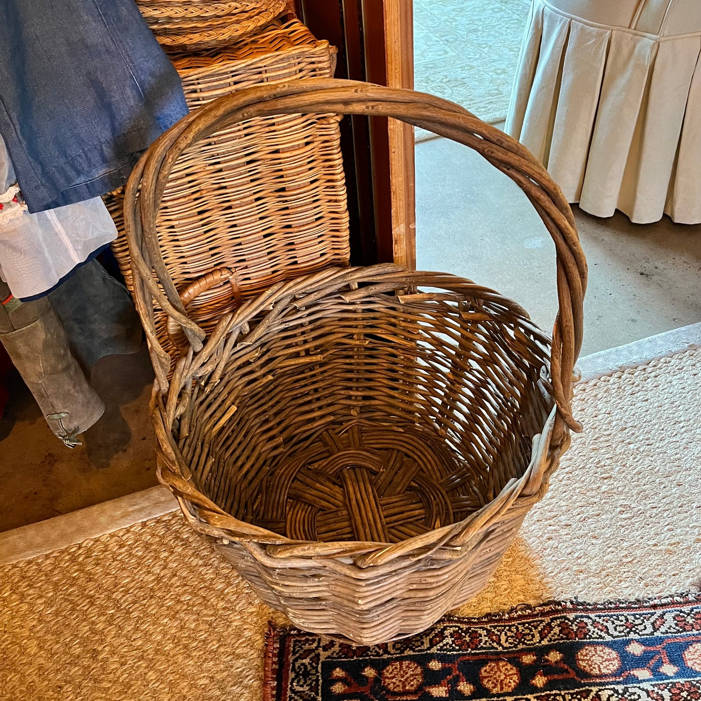 Tall Wicker Basket
