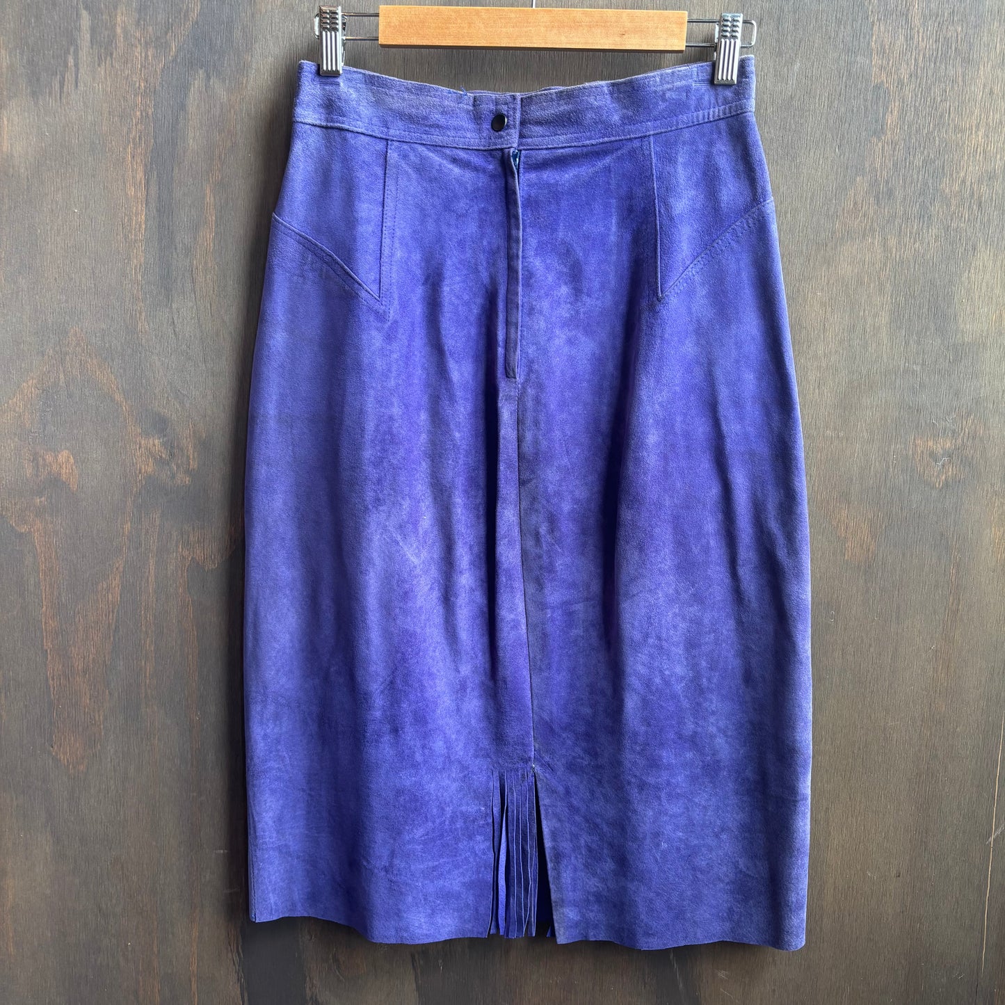 Vintage Purple Suede Skirt