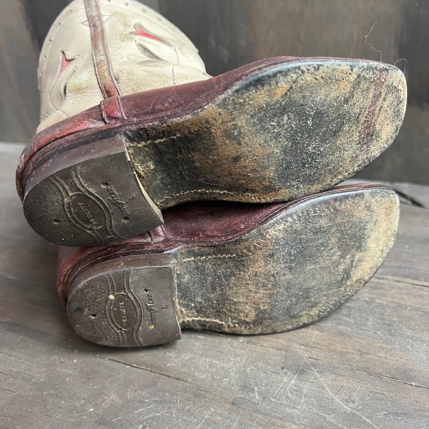 Two Toned Leather Kids Boots