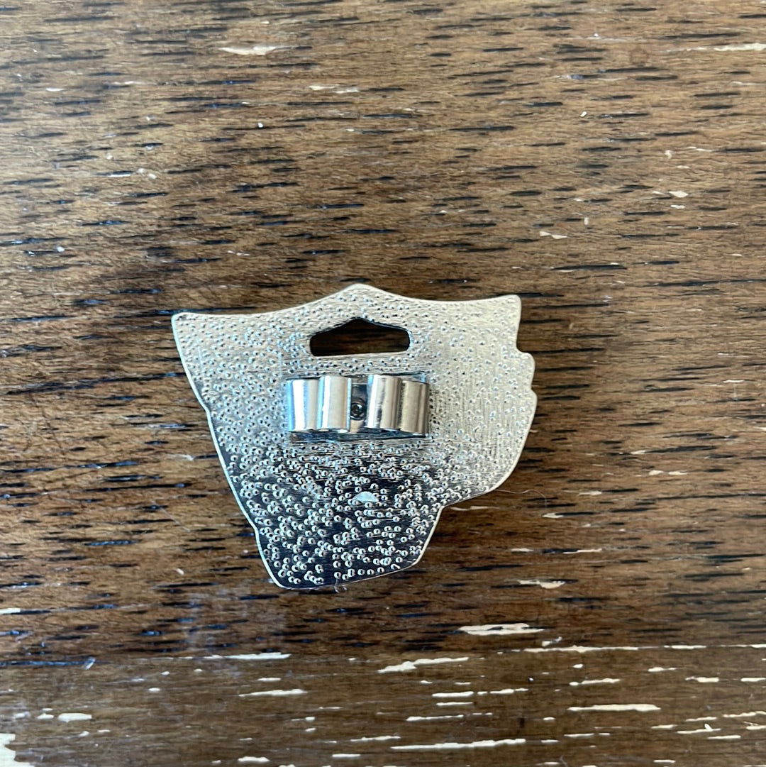 Silver and Black Bolo