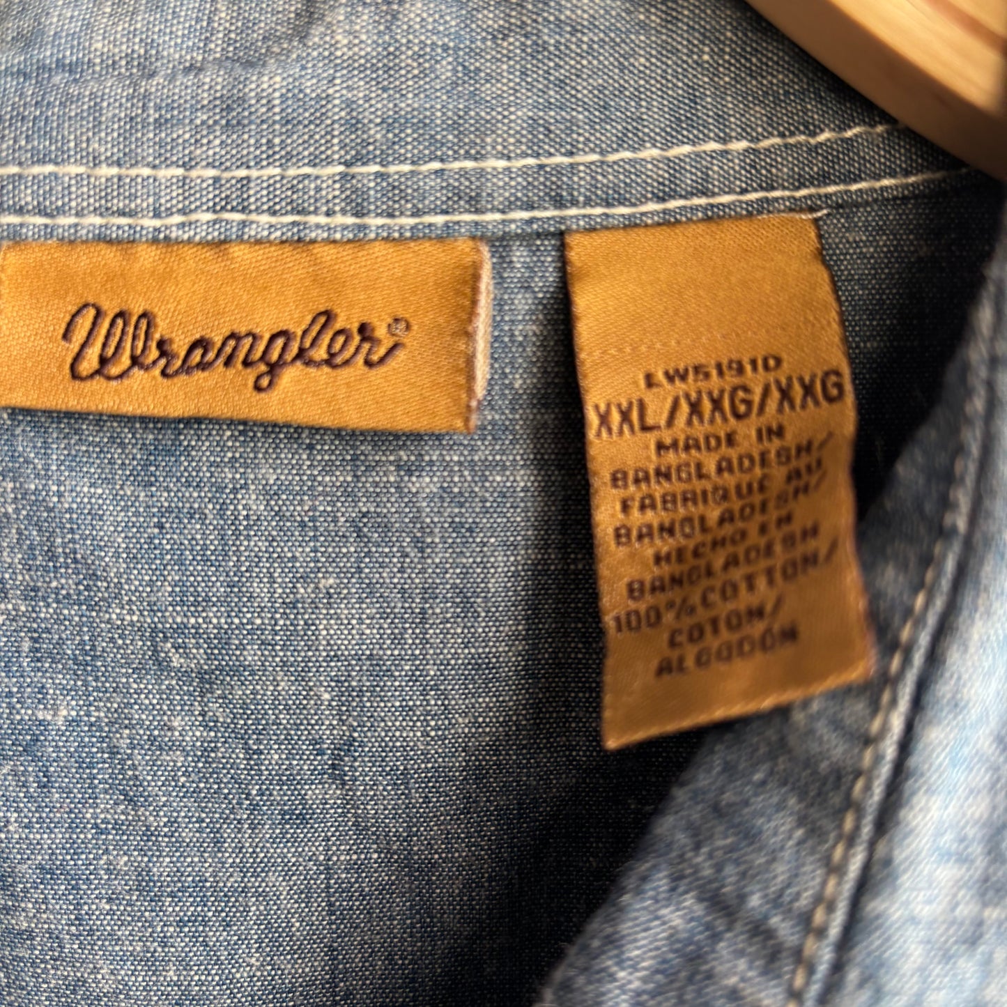 Wrangler Studded Denim Pearl Snap