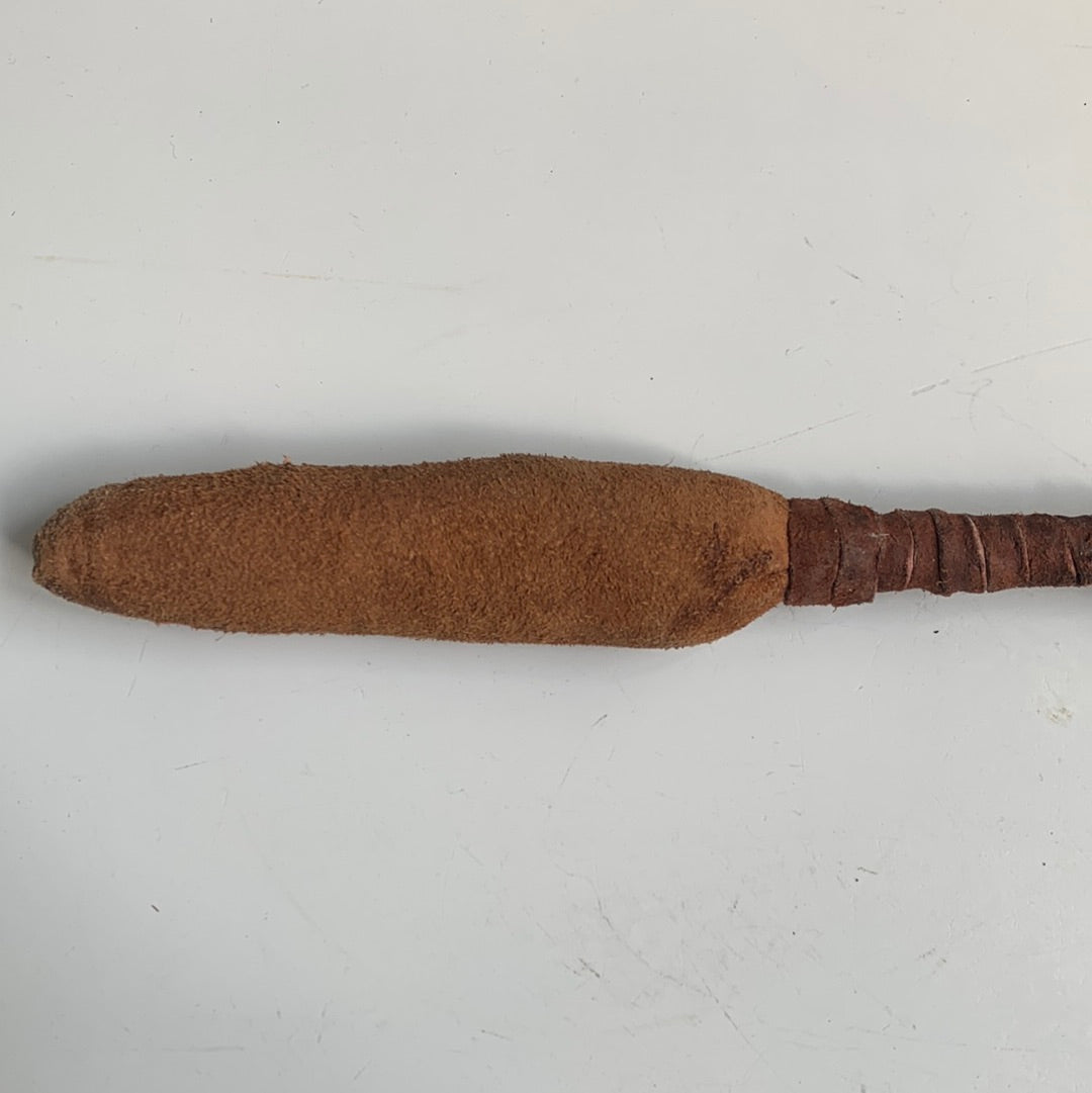 Leather wrapped drum mallet
