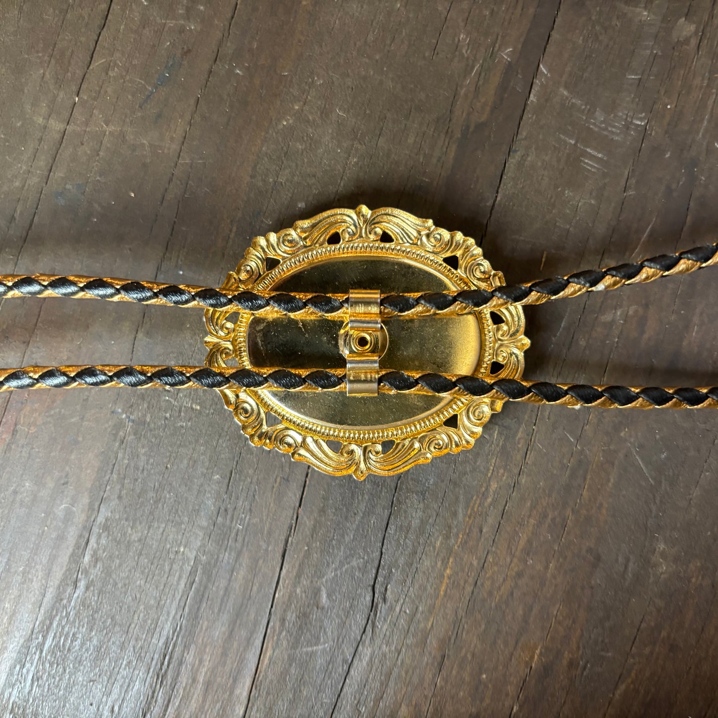 Oval Faux Stone Bolo