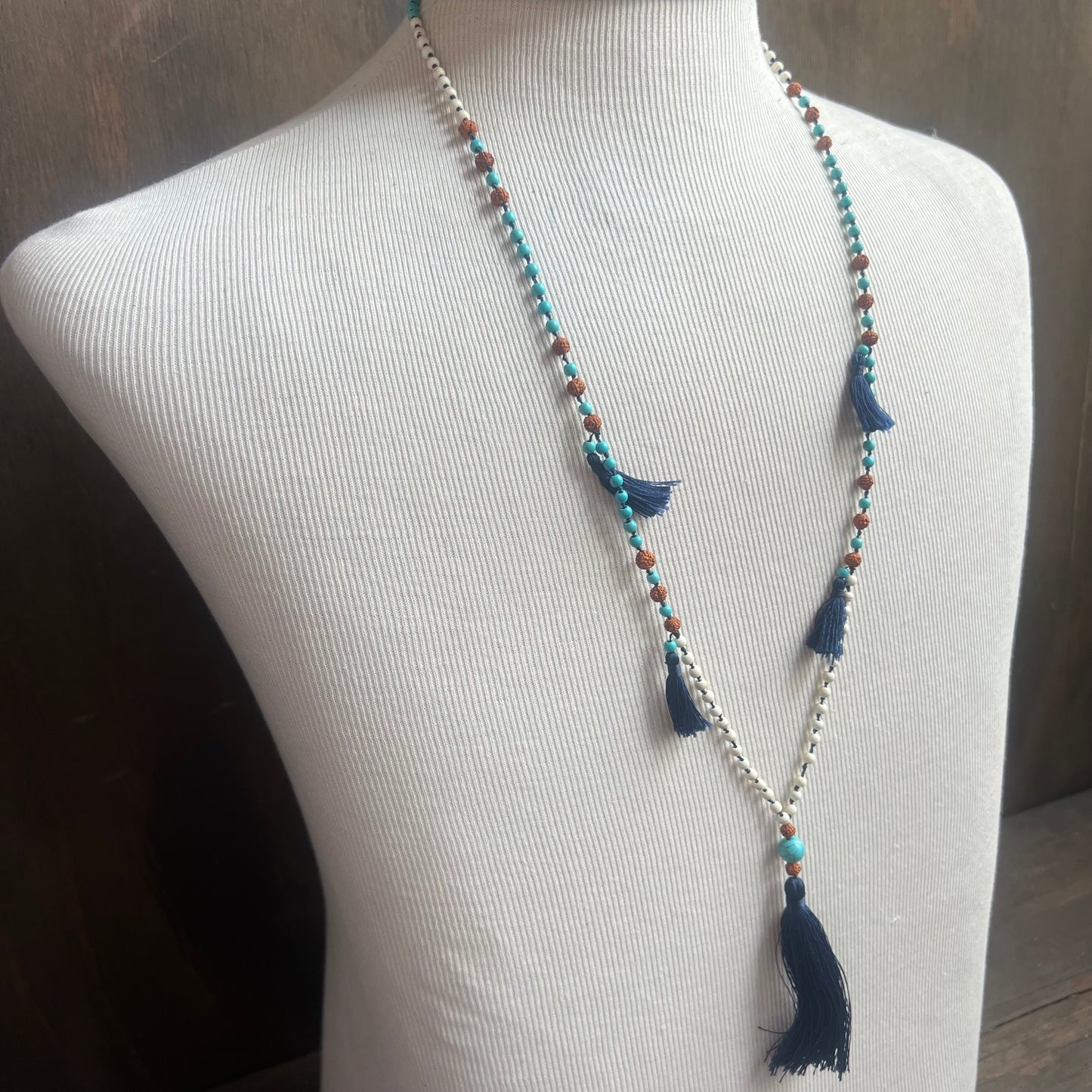 Beaded Tassel Necklace