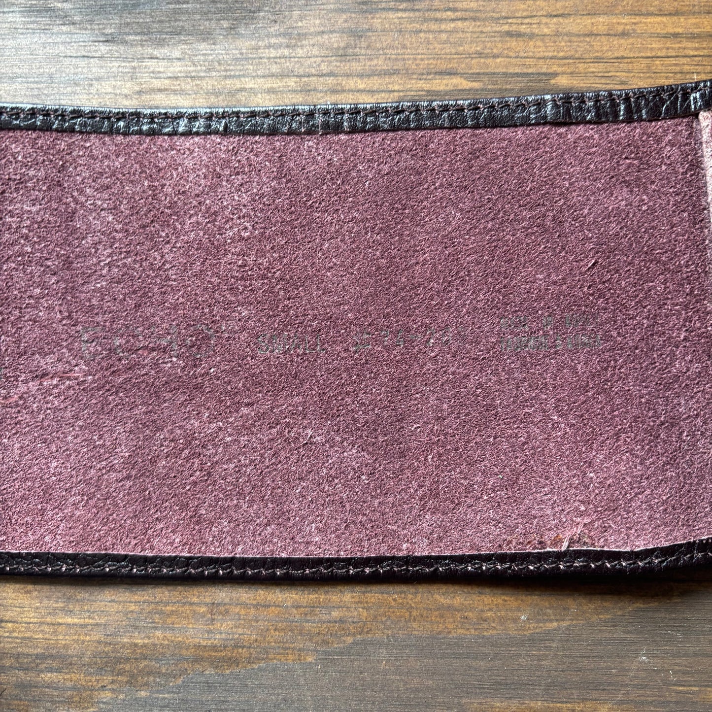 Wide Brown Leather Belt
