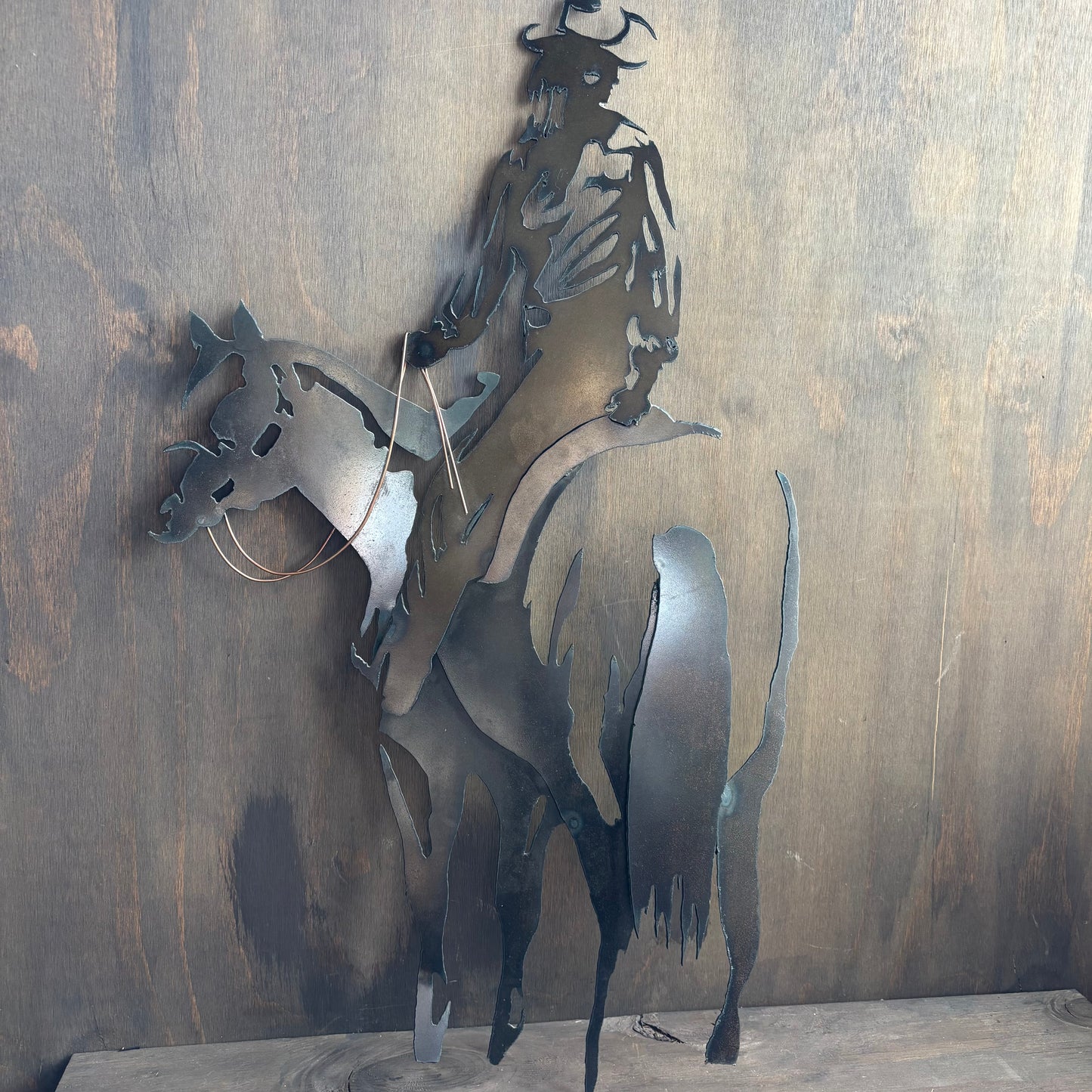 Metal Cowboy Wall Art