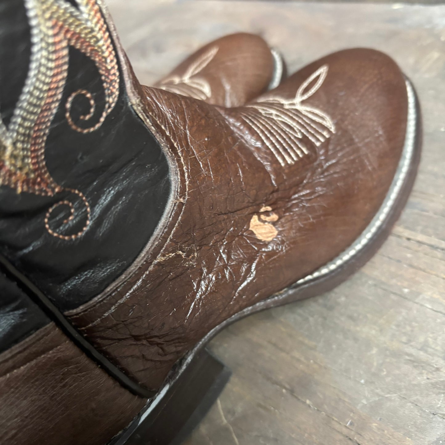 Tony Lama Two-Tone Leather Boot