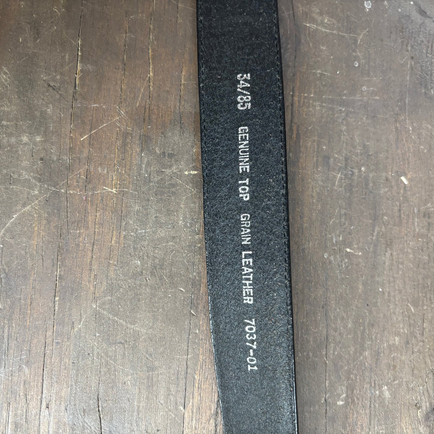 Two-Tone Leather Horsehair Belt