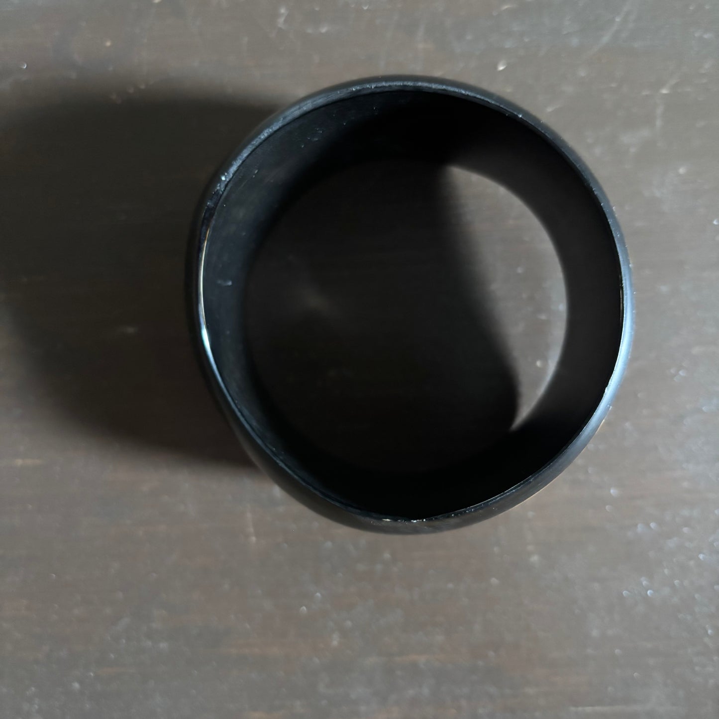Chunky Black and Yellow Bangle