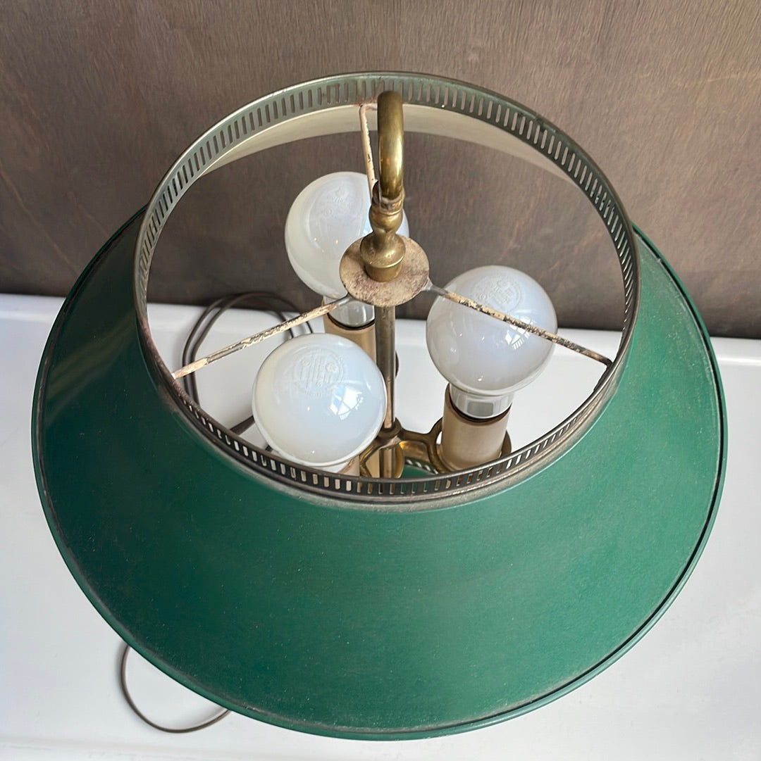 Vintage Brass Green Desk Lamp