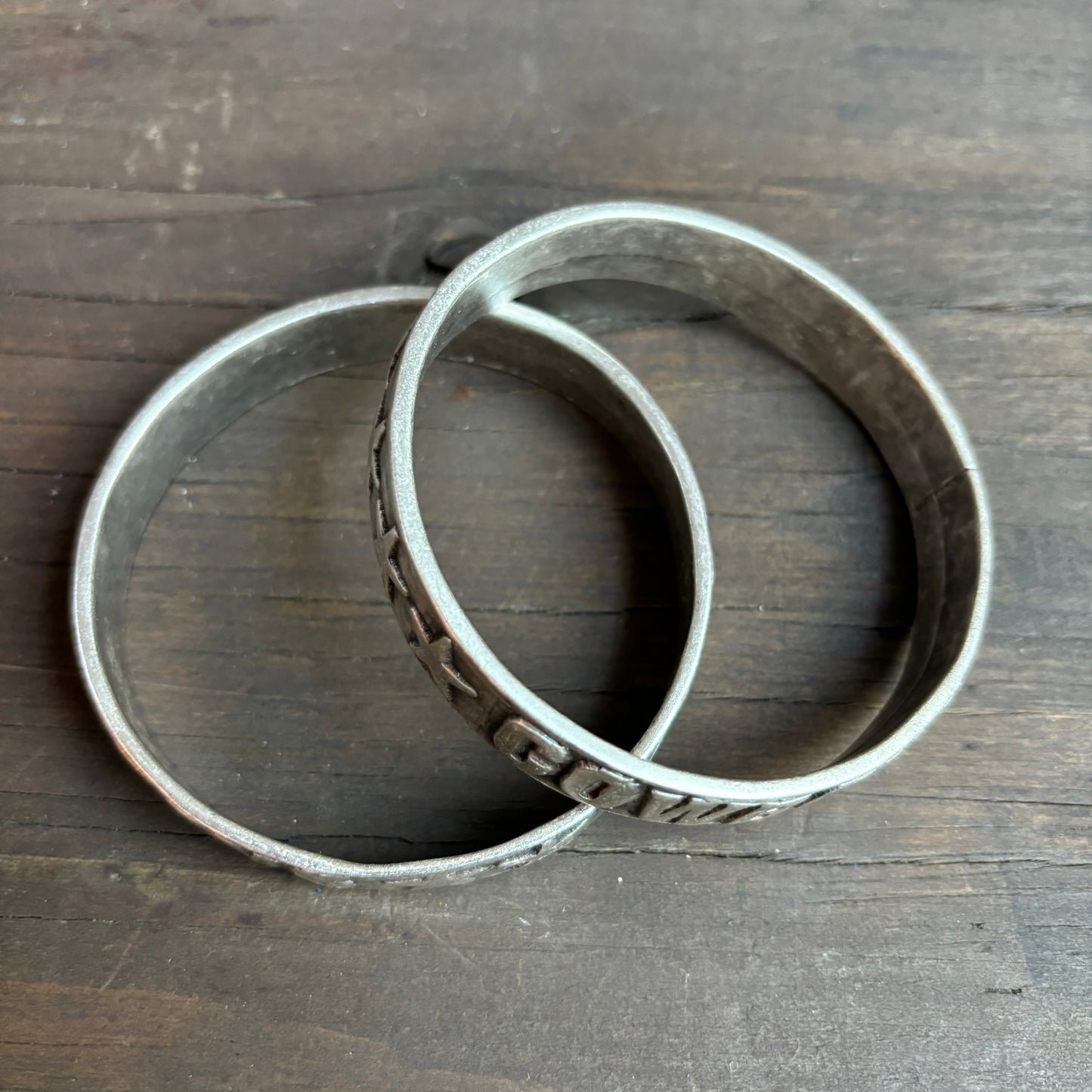 “Cowboy” Wordy Silver Bangle