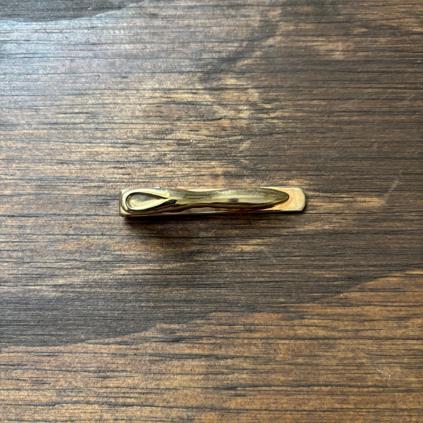 Plain Gold Tone Tie Clip