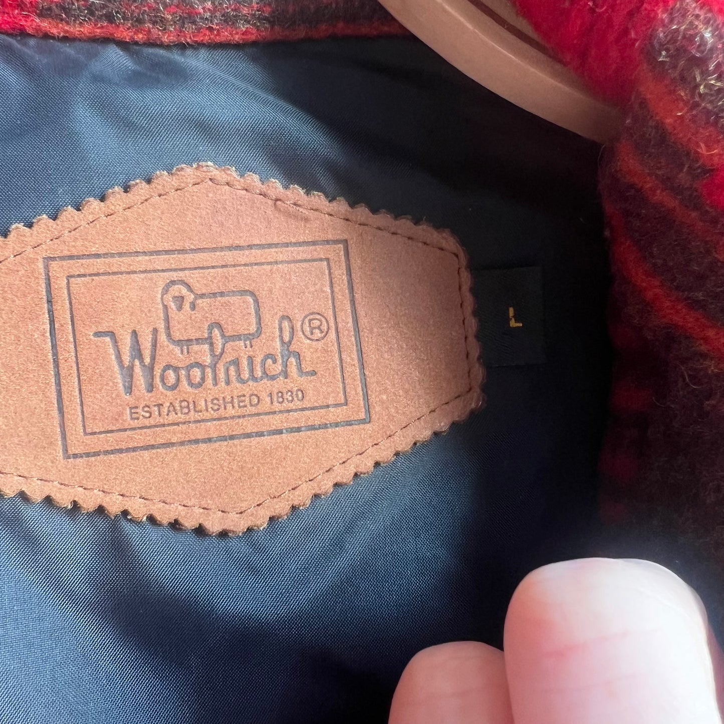 Woolrich Long Red Trench Coat