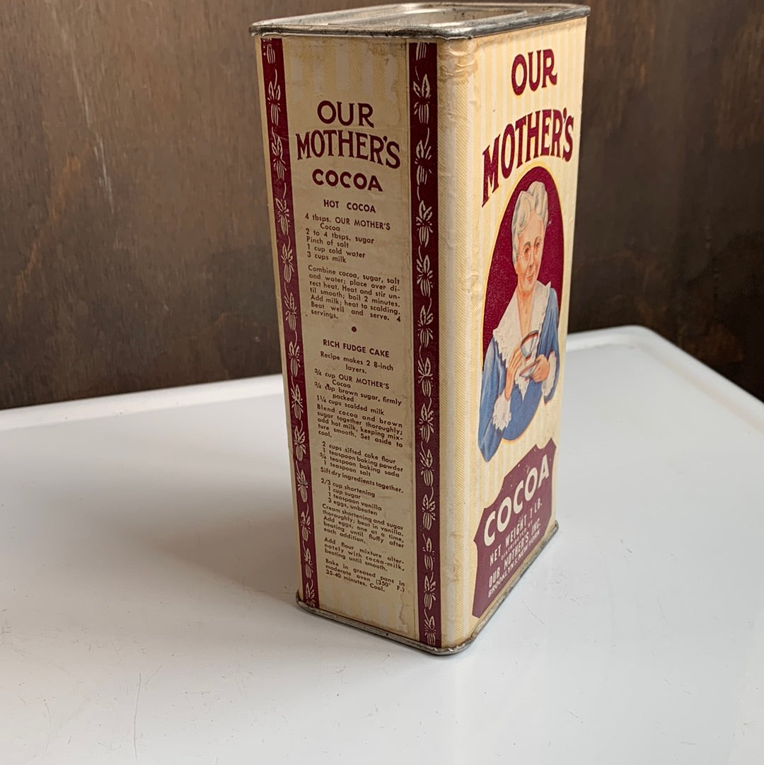 Vintage Our Mother’s Cocoa tin