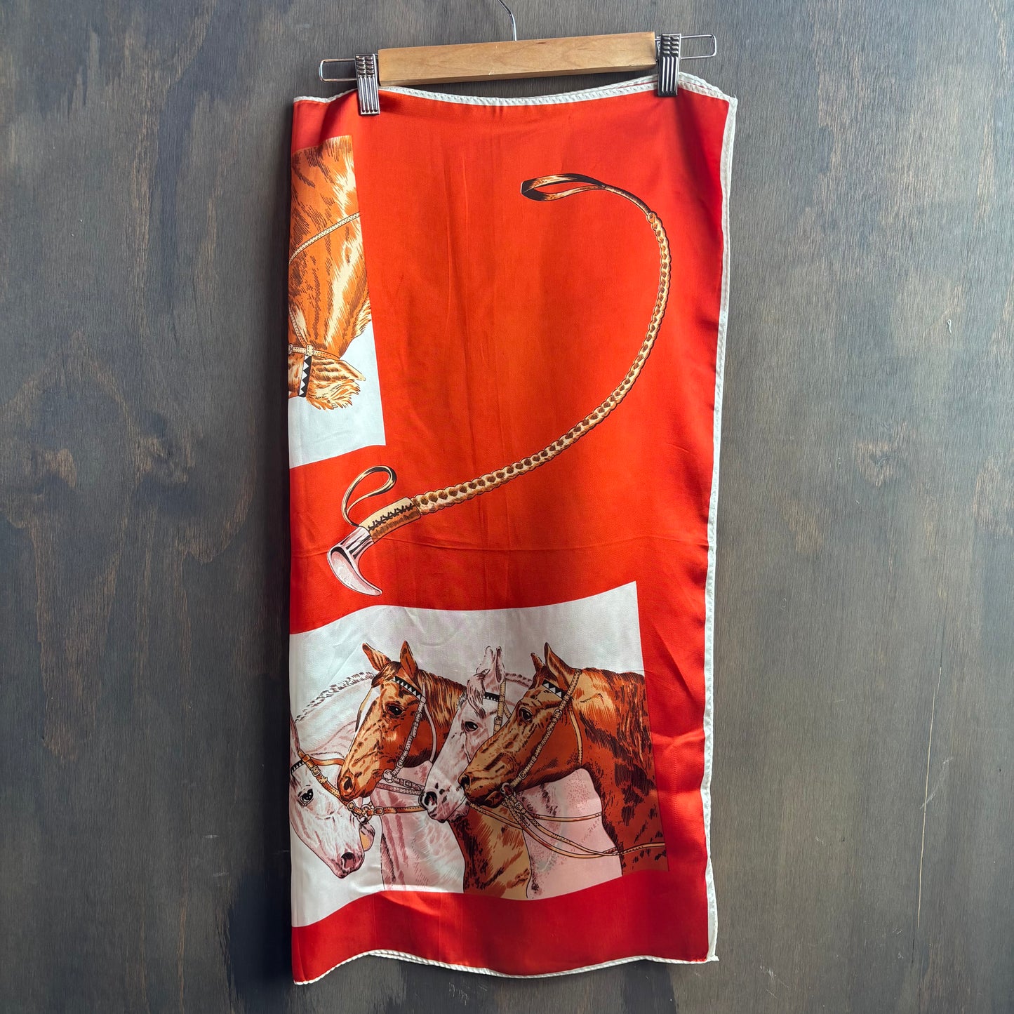 Vintage Equestrian Scarf