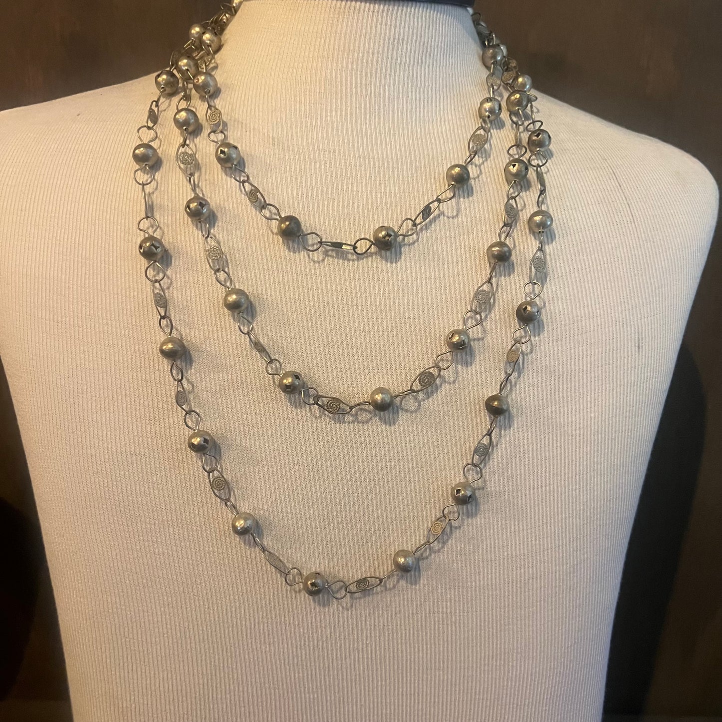Silver Vintage Wrap Necklace