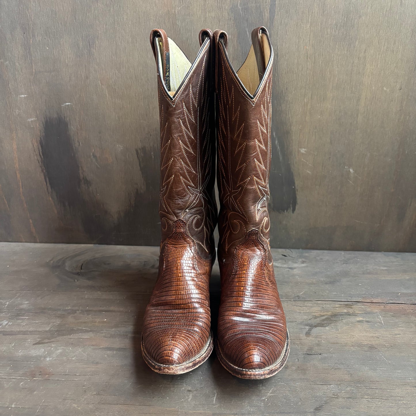Dan Post Brown Reptile and Leather Boot