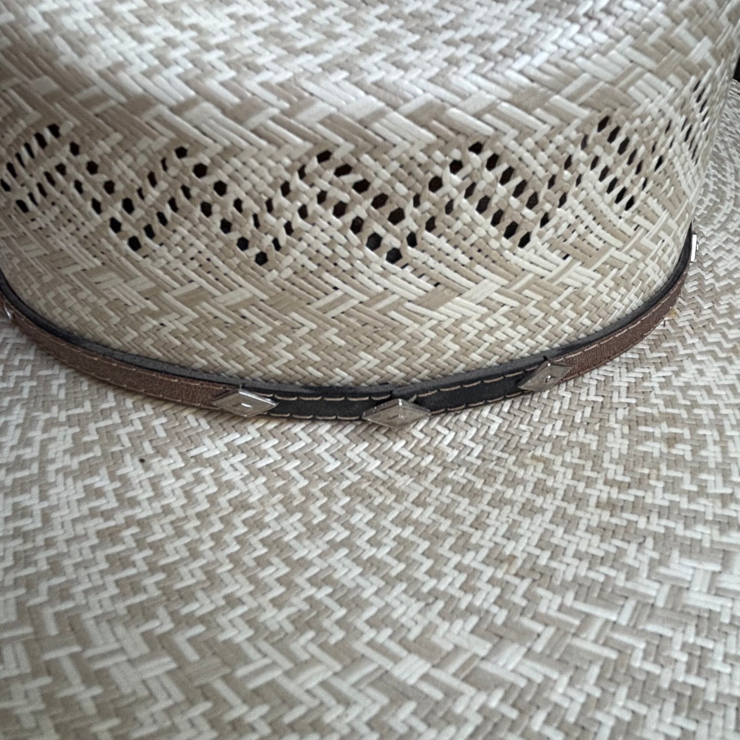 Twister Straw Hat with Leather Band