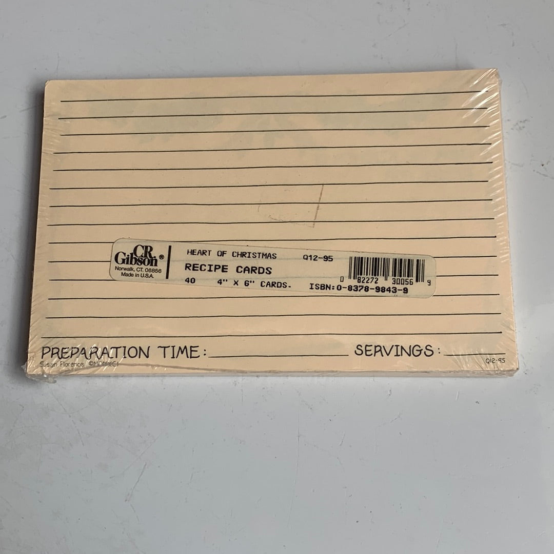 4x6 holiday recipe cards
