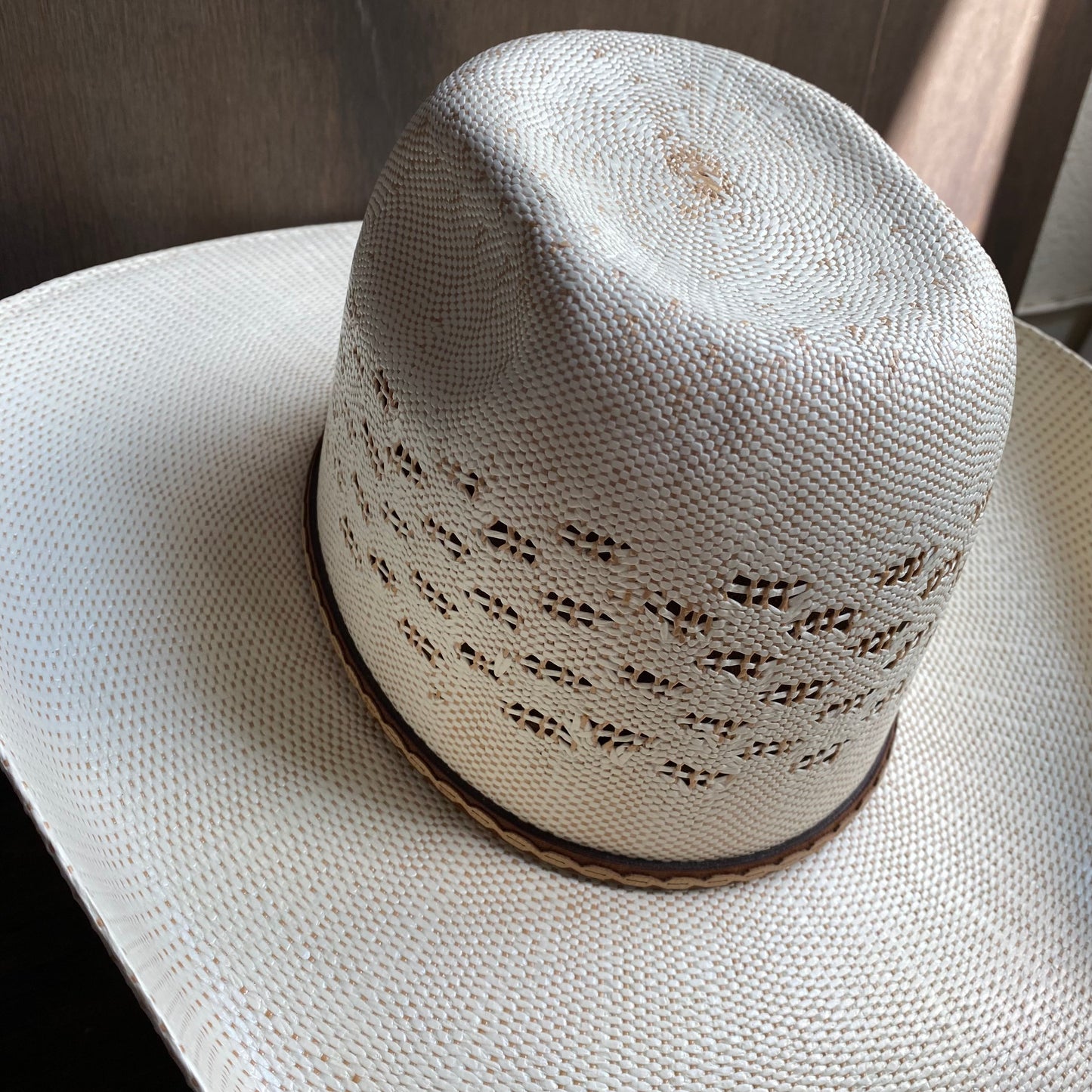 Twister Patterned Straw Hat