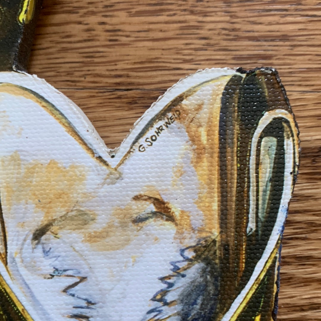 Yellow cowboy boot wall art