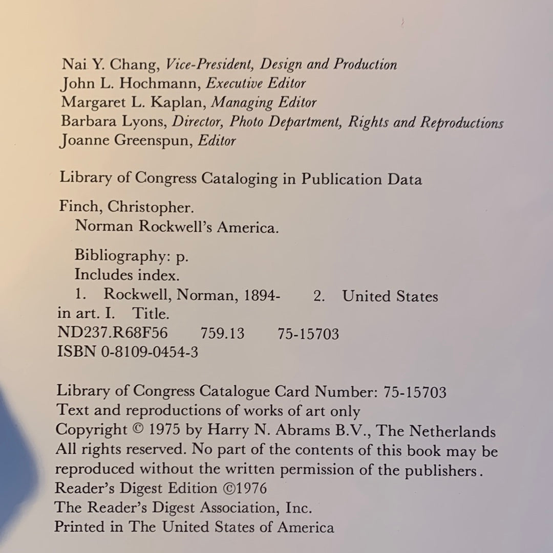 Norman Rockwells America book