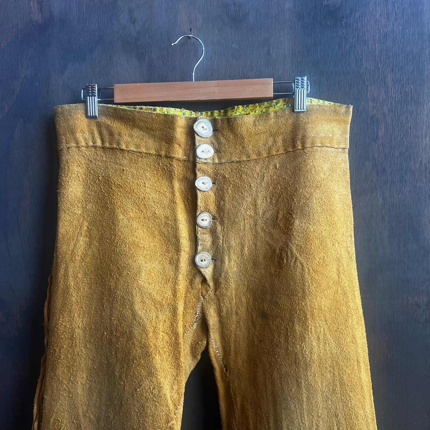 Handmade Leather Fringe Pants