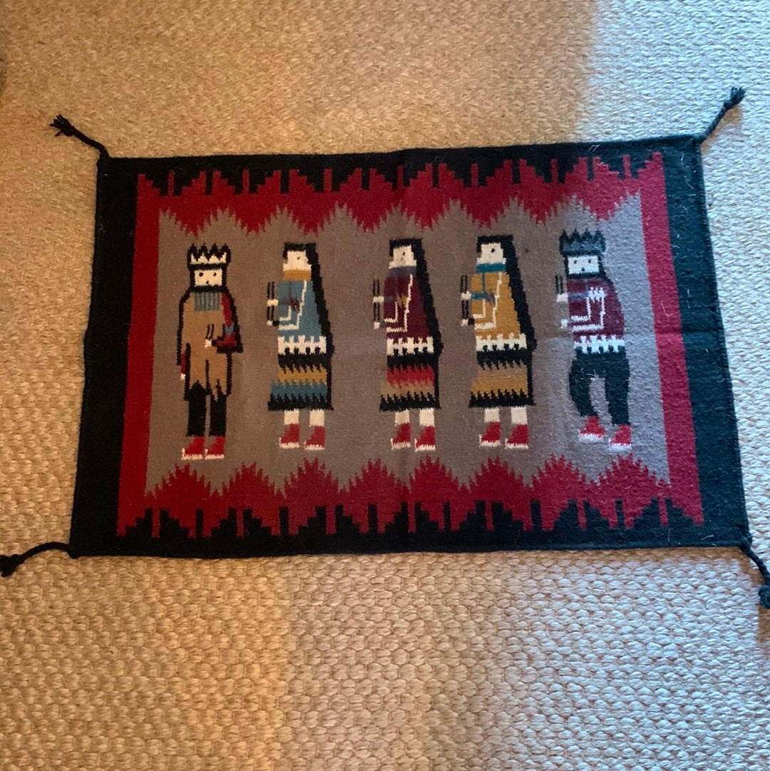 Woven Rug with Figures