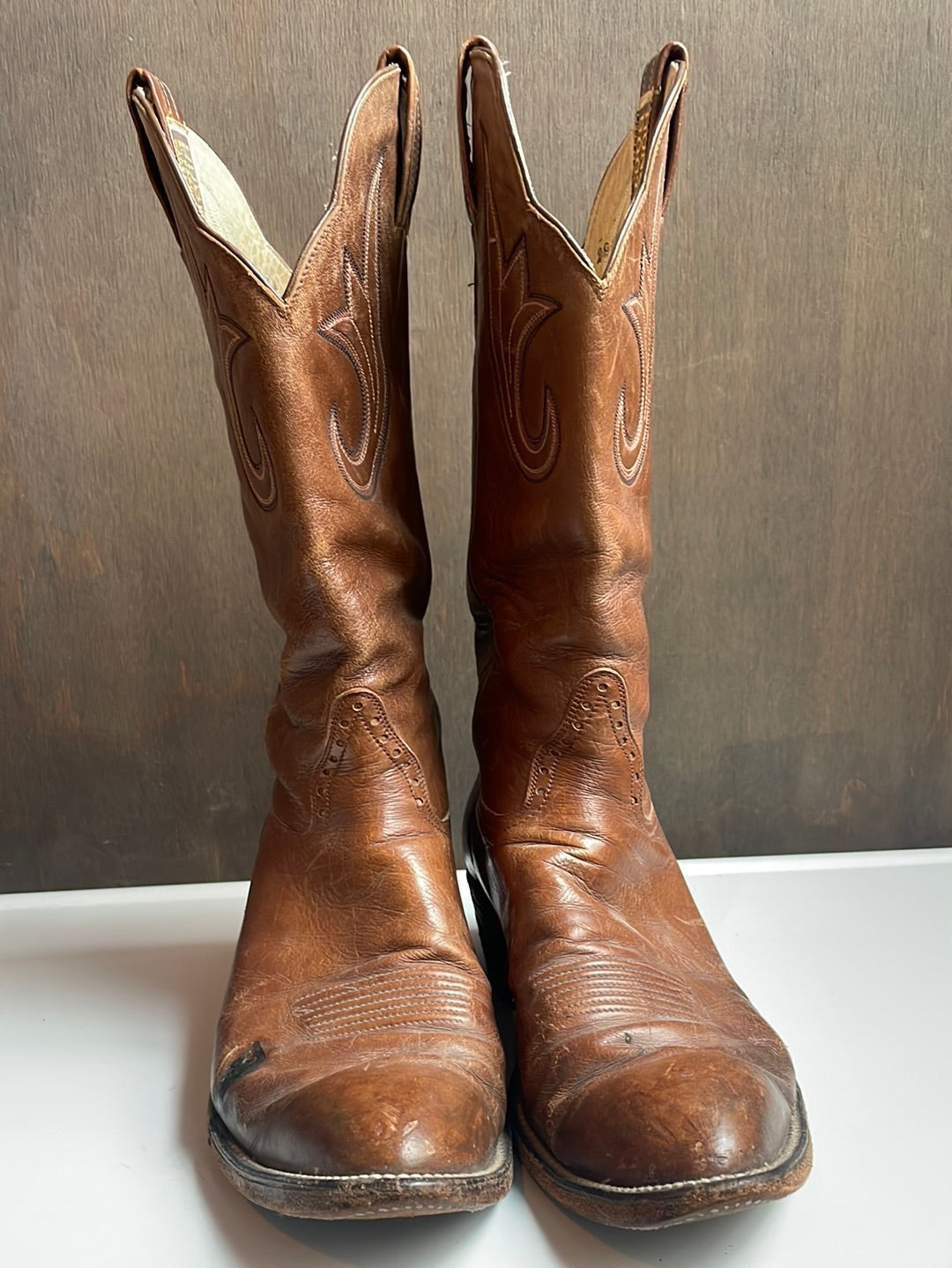 Vintage Hondo Brown Western Boots