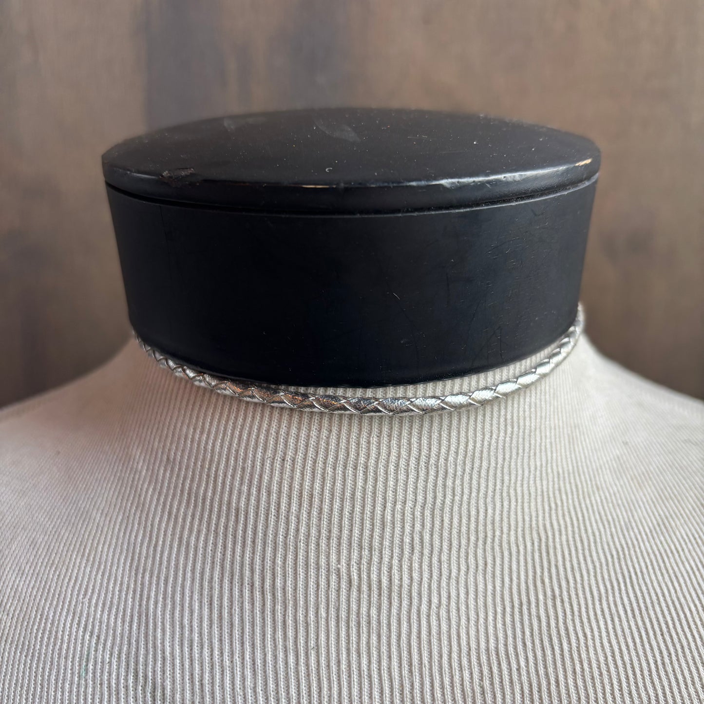 Oval Rhodonite Bolo on Silver Tie
