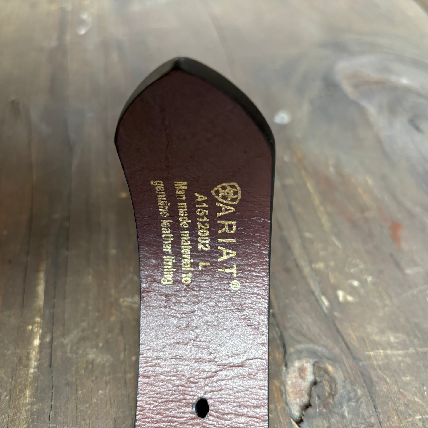 Ariat Brown Belt with Faux Turquoise