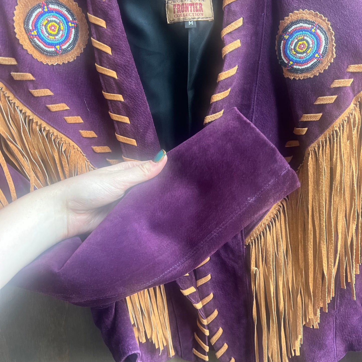 Frontier Collection Purple Leather Set