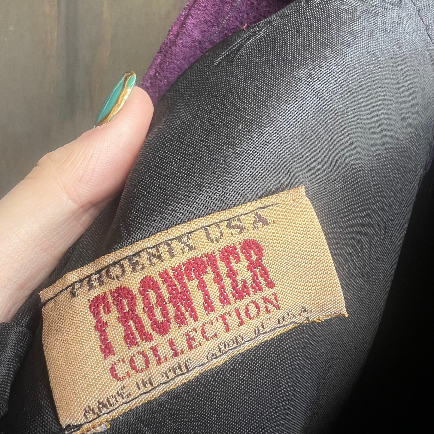 Frontier Collection Purple Leather Set