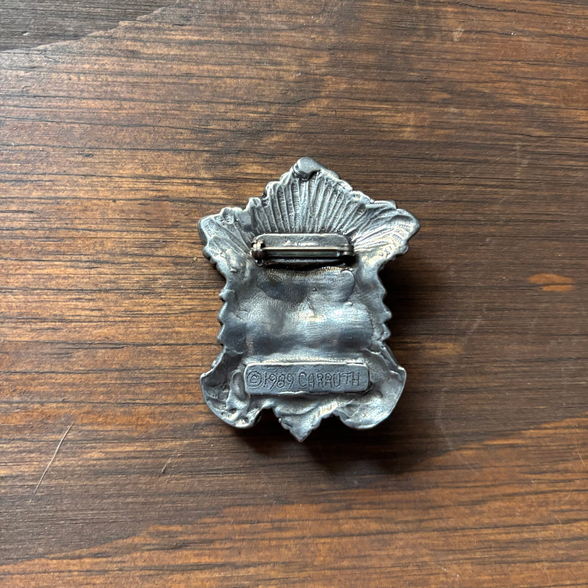 Vintage Green Man Metal Pin