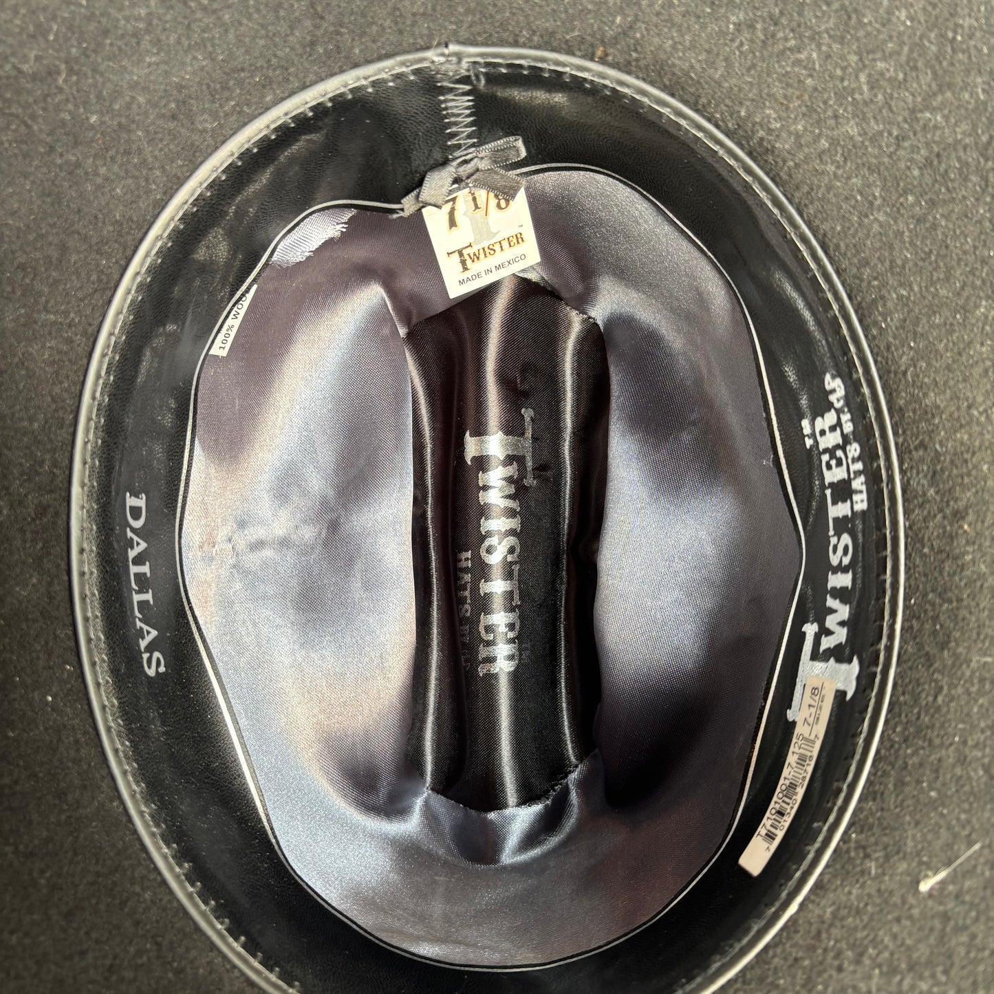 Twister Black Felt Hat