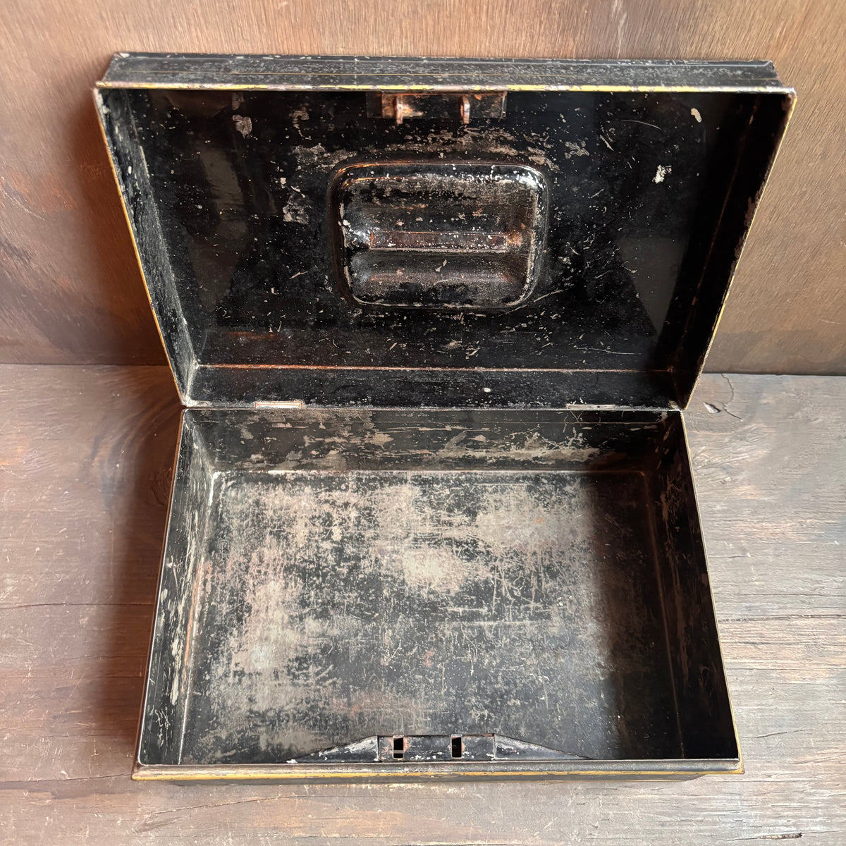 Vintage Metal Bank Box