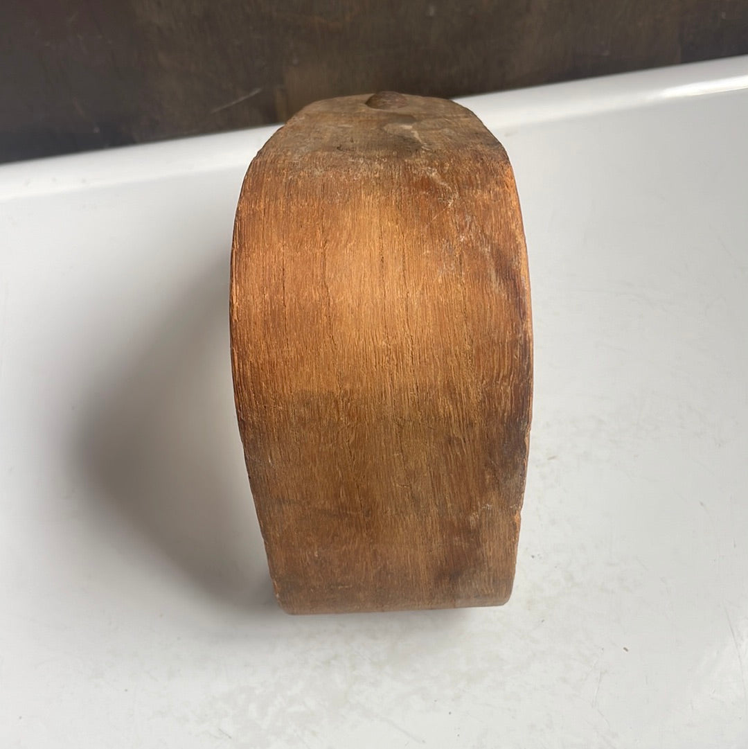 Triangular Antique Wood Stirrup
