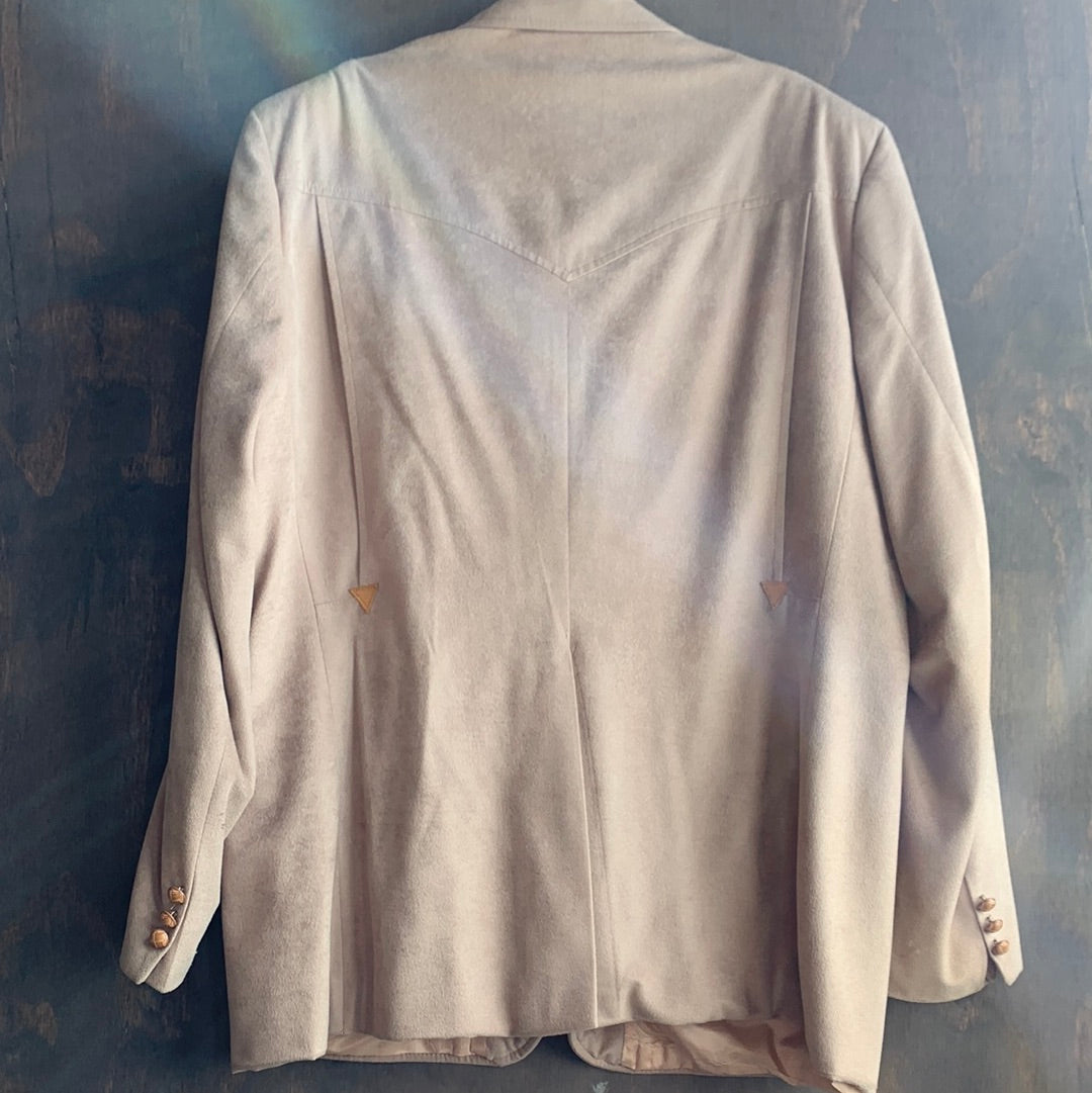 Vintage beige Western blazer