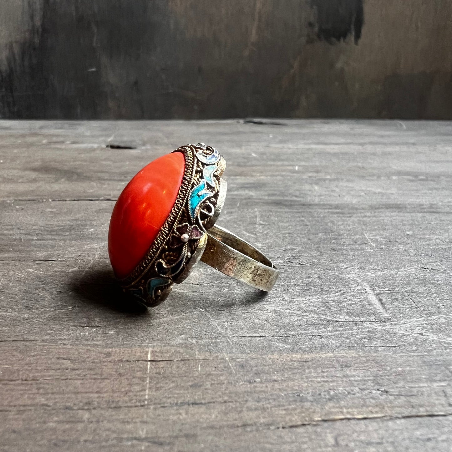 Chunky Coral Ring