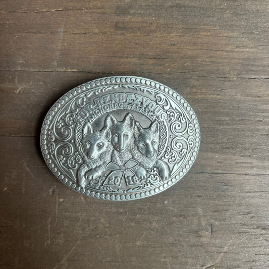 Fur Rendezvous Silver Belt Buckle