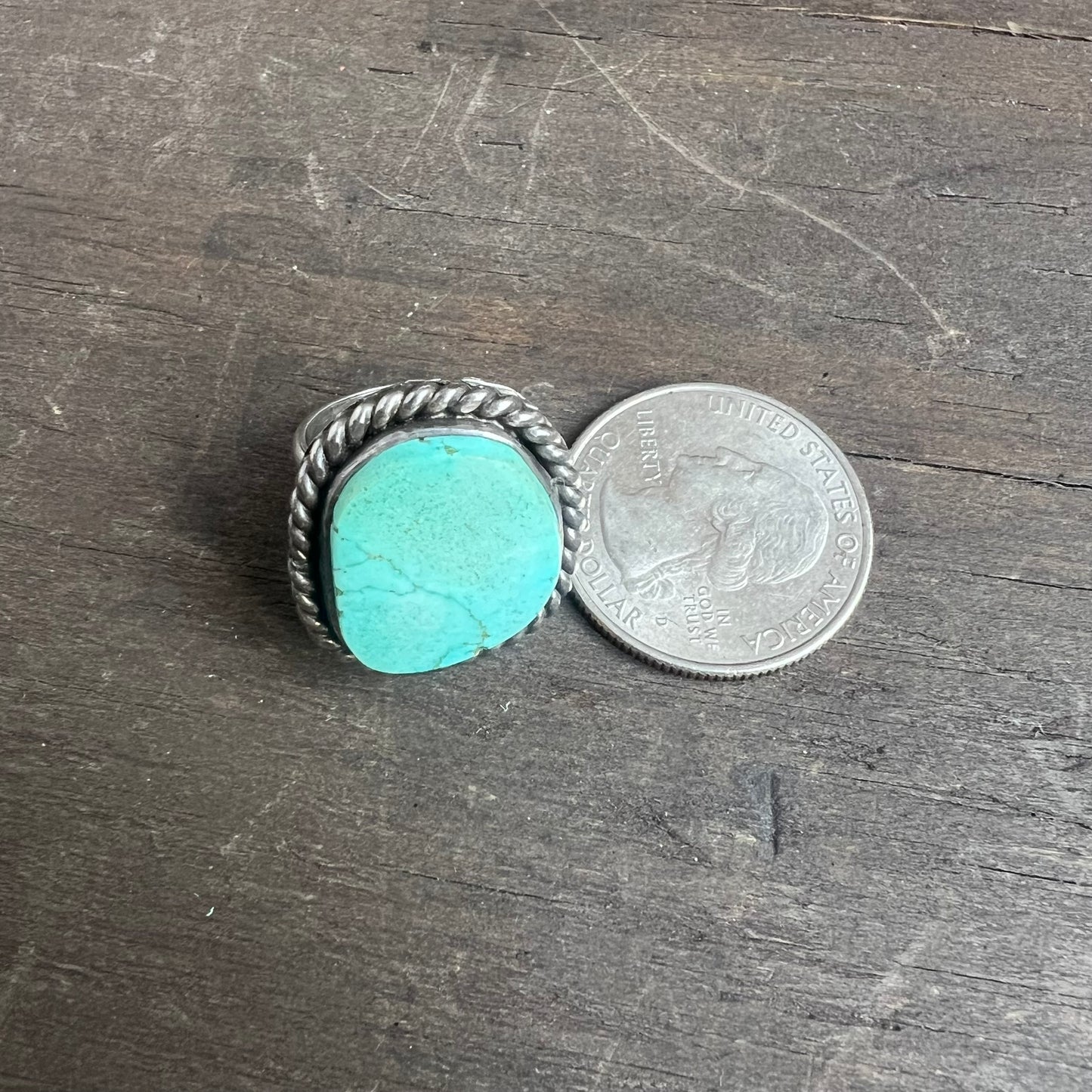 Silver and Sleeping Beauty Turquoise Ring