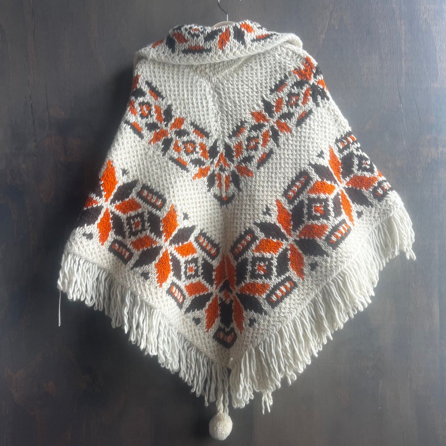 Knitted Western Poncho