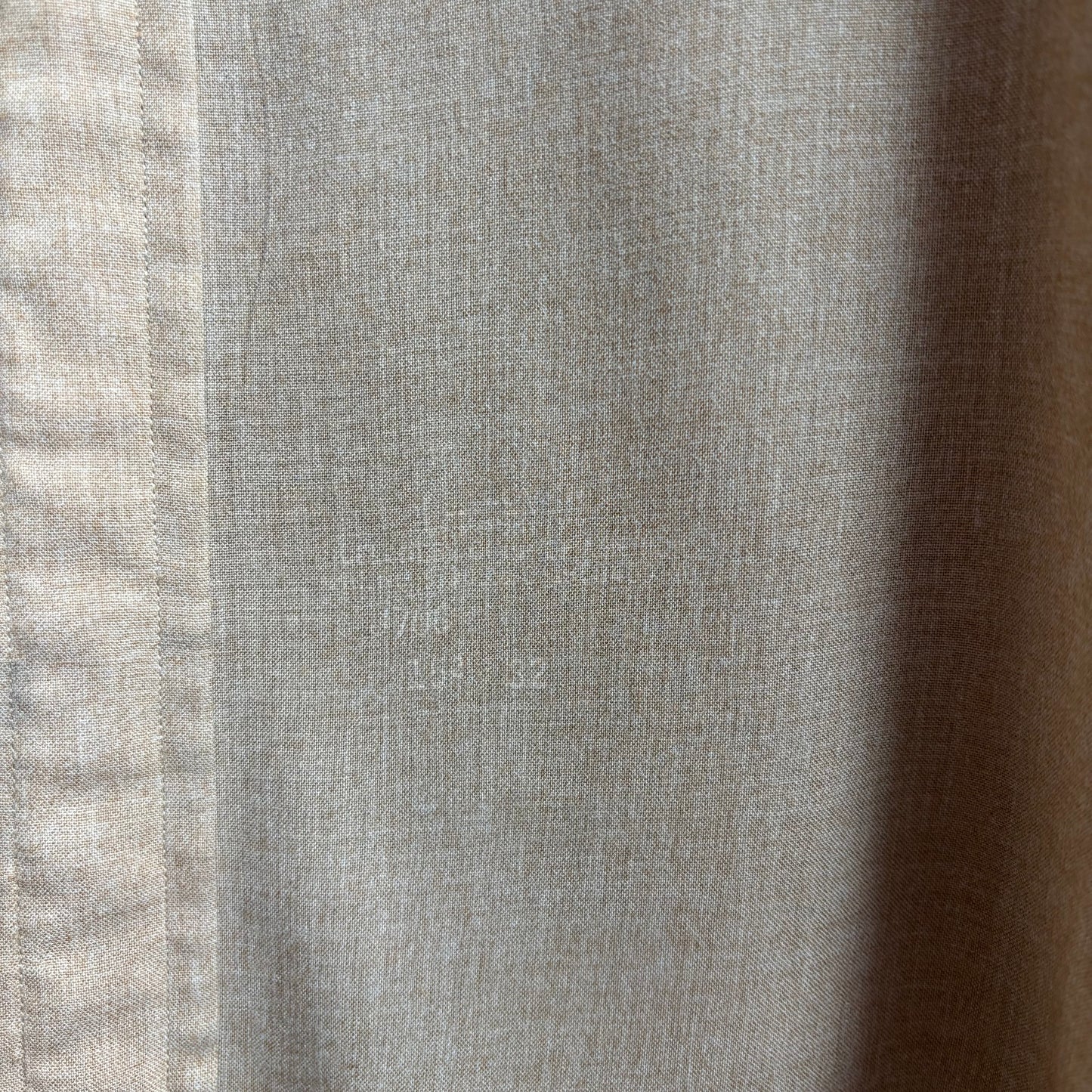 Vintage Brown Gaberdine Button Up
