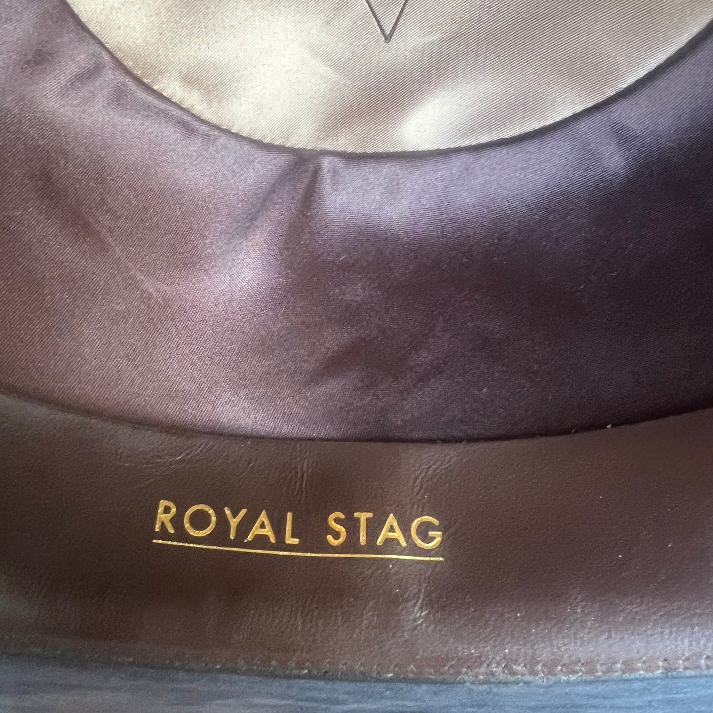 Royal Stag Navy Blue Hat with Braided Leather Band